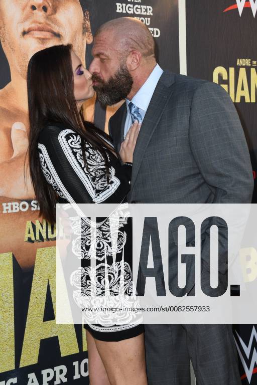 Hollywood, CA, U.S. - 29 March 2018 - Hollywood, California - Stephanie McMahon, Paul Triple H Levesque. Andre the Giant Los Angeles Angeles premiere held at ACinerama Dome. Photo Credit: AdMedia Hollywood U.S. - ZUMAa123 20180329_zaa_a123_018