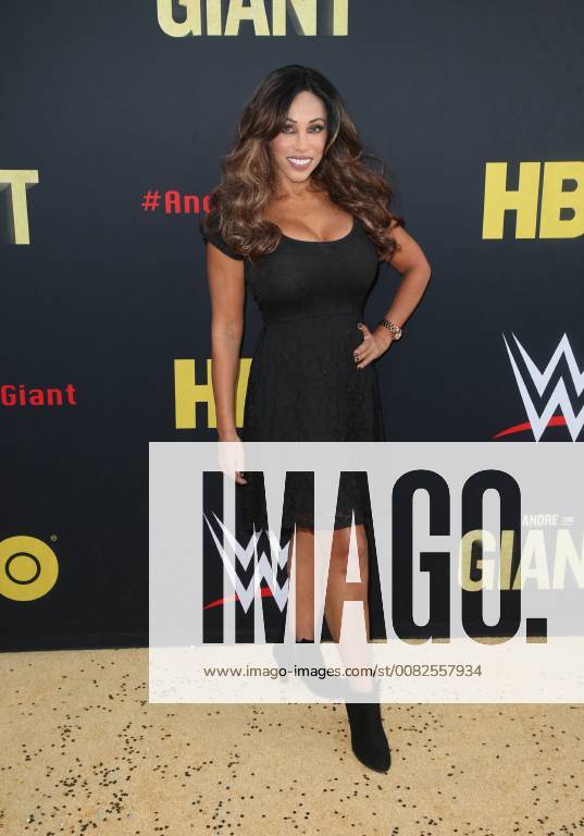 HOLLYWOOD, CA - MARCH 29: Santana Rodriguez, at Los Angeles Premiere of Andre The Giant from HBO Documentaries at Pacific Cinerama Dome in Hollywood, California on March 29, 2018.