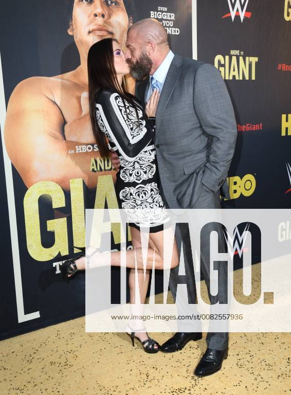 Hollywood, CA, U.S. - 29 March 2018 - Hollywood, California - Stephanie McMahon, Paul Triple H Levesque. Andre the Giant Los Angeles Angeles premiere held at ACinerama Dome. Photo Credit: AdMedia Hollywood U.S. - ZUMAa123 20180329_zaa_a123_017