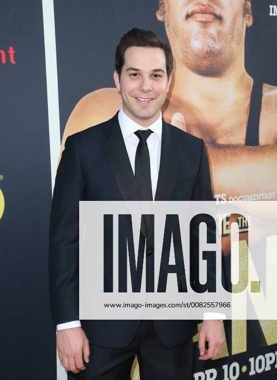 HOLLYWOOD, CA - MARCH 29: Skylar Astin, at Los Angeles Premiere of Andre The Giant from HBO Documentaries at Pacific Cinerama Dome in Hollywood, California on March 29, 2018.