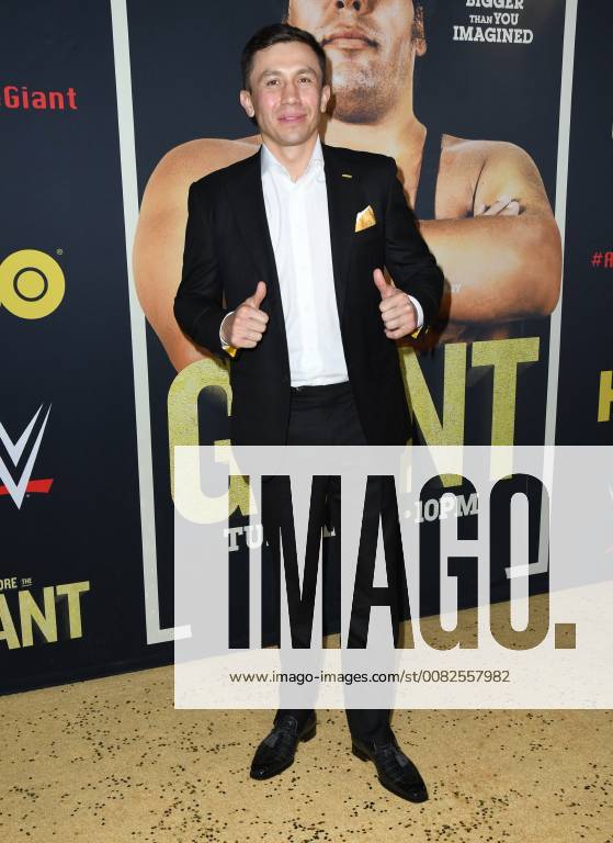 Hollywood, CA, U.S. - 29 March 2018 - Hollywood, California - Gennady GGG Golovkin. Andre the Giant Los Angeles Angeles premiere held at ACinerama Dome. Photo Credit: AdMedia Hollywood U.S. - ZUMAa123 20180329_zaa_a123_057