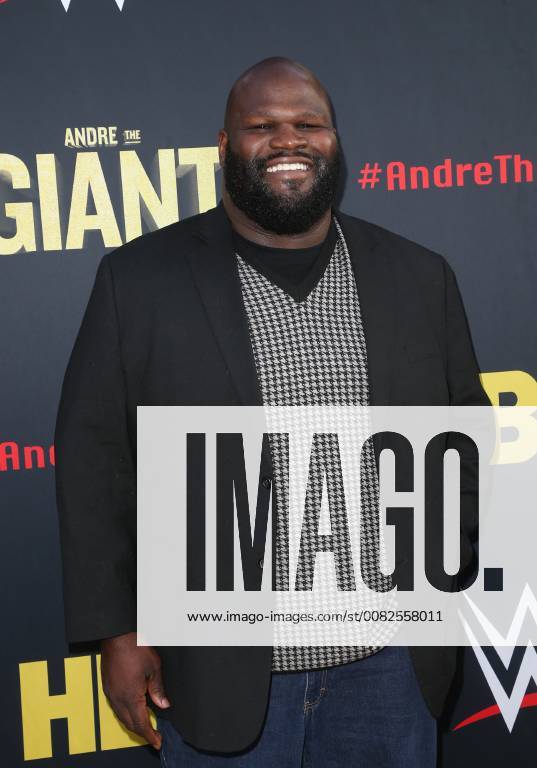 HOLLYWOOD, CA - MARCH 29: Mark Henry, at Los Angeles Premiere of Andre The Giant from HBO Documentaries at Pacific Cinerama Dome in Hollywood, California on March 29, 2018.