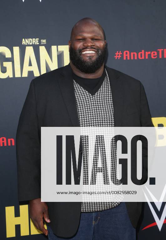 HOLLYWOOD, CA - MARCH 29: Mark Henry, at Los Angeles Premiere of Andre The Giant from HBO Documentaries at Pacific Cinerama Dome in Hollywood, California on March 29, 2018.