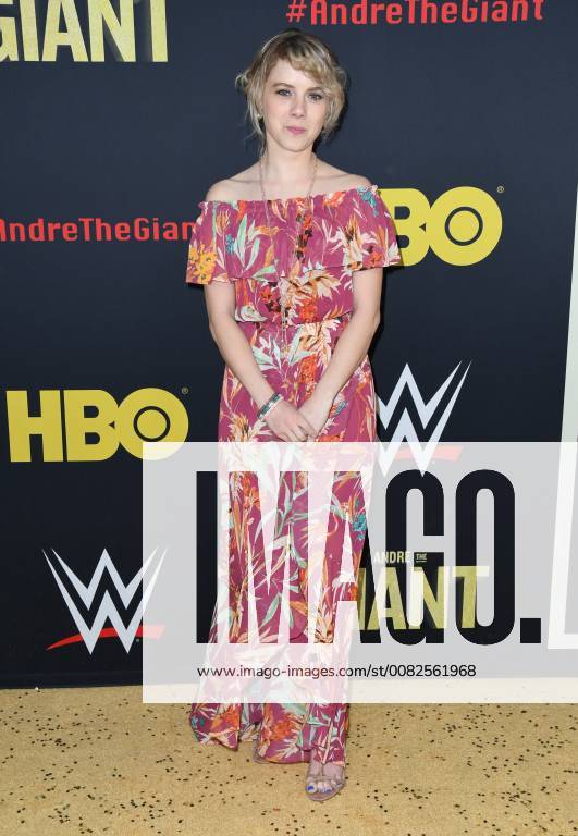 Hollywood, CA, U.S. - 29 March 2018 - Hollywood, California - Laura Slade Wiggins. Andre the Giant Los Angeles Angeles premiere held at ACinerama Dome. Photo Credit: AdMedia Hollywood U.S. - ZUMAa123 20180329_zaa_a123_081