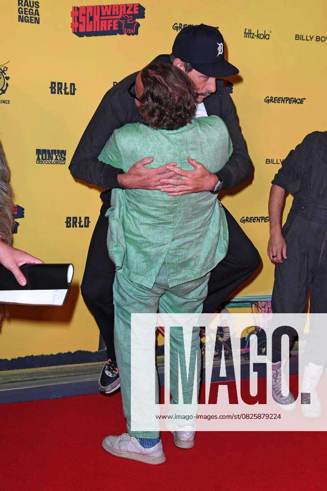 Marc Hosemann, Oliver Rihs director at the SchwarzeSchafe premiere at the cinema in the Kulturbrauerei in Berlin on 15 07 2025