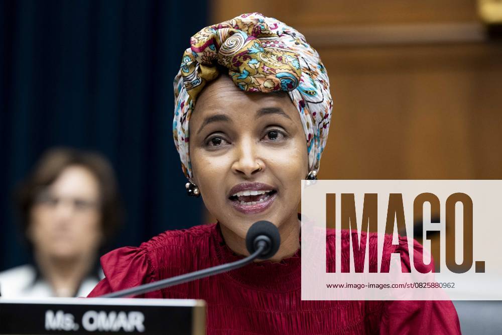 U.S. Representative ILHAN OMAR (D-MN) speaking at a hearing of the House Committee on Education and Workforce about Antisemitism in Higher Education: Examining the Role of Faculty Funding and Ideology , at the U.S. Capitol in Washington, D.C. Washington USA - ZUMAb161 20250715_aap_b161_047
