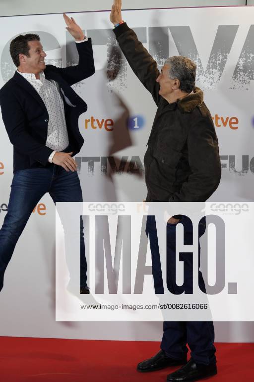Preestreno en los Cines Callao de Fugitiva, una serie de RTVE con Paz Vega como actriz protagonista En la foto: Jota Abril y Fernando Romay Preview at the Cinemas Callao of Fugitiva, a series of RTVE with Paz Vega as leading actress Cordon Press JosuxMondelox CordonxPress Preestreno Fugitiva