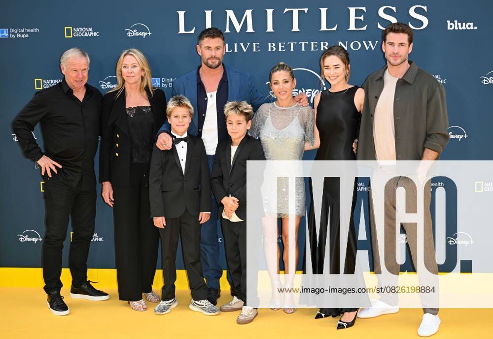 Celebrities arrive for premiere of the National Geographic docu-series ˜Limitless: Live Better Now at Odeon Luxe, Leicester Square, London Featuring: Craig Hemsworth, Leonie Hemsworth, Chris Hemsworth, Elsa Pataky, Tristan Hemsworth, Sasha Hemsworth, Gabriella Brooks, Liam Hemsworth Where: London, United Kingdom When: 17 Jul 2025 Credit: Cover Images . NOT FOR USE BY NEWSPAPERS BASED IN THE UK.