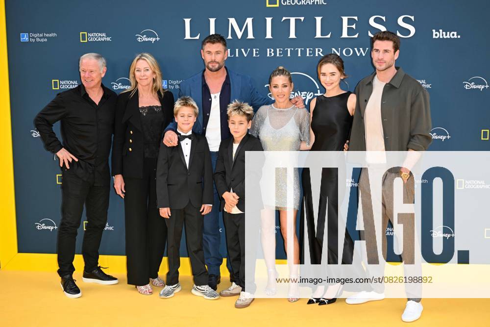 Celebrities arrive for premiere of the National Geographic docu-series ˜Limitless: Live Better Now at Odeon Luxe, Leicester Square, London Featuring: Craig Hemsworth, Leonie Hemsworth, Chris Hemsworth, Elsa Pataky, Tristan Hemsworth, Sasha Hemsworth, Gabriella Brooks, Liam Hemsworth Where: London, United Kingdom When: 17 Jul 2025 Credit: Cover Images . NOT FOR USE BY NEWSPAPERS BASED IN THE UK.