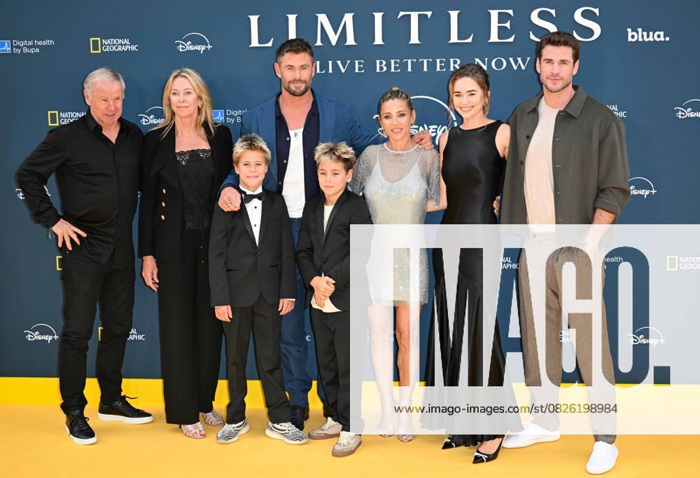 Celebrities arrive for premiere of the National Geographic docu-series ˜Limitless: Live Better Now at Odeon Luxe, Leicester Square, London Featuring: Craig Hemsworth, Leonie Hemsworth, Chris Hemsworth, Elsa Pataky, Tristan Hemsworth, Sasha Hemsworth, Gabriella Brooks, Liam Hemsworth Where: London, United Kingdom When: 17 Jul 2025 Credit: Cover Images . NOT FOR USE BY NEWSPAPERS BASED IN THE UK.