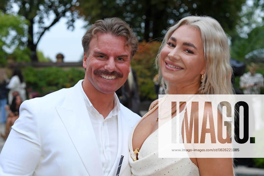 Sandra Czok with husband Sascha Schmitz at the RTL MEZZO MIX launch party at the Villa Westend in Berlin on 17 07 2025