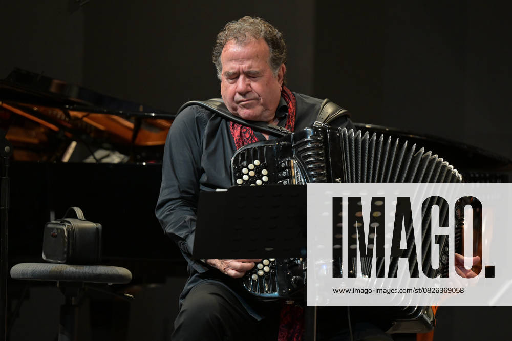 Concert of the Upper Austrian Jazz Orchestra with soloist Richard Galliano, on 18 07 2025 The picture shows the French harmonica player Richard Galliano, in concert 2025 Concert of the Upper Austrian Jazz Orchestra with soloist Richard Galliano, on 18 07 2025