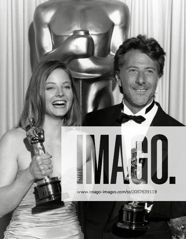 OSCARS. Bester Hauptdarsteller. Preisträger 1981-1990 Jodie Foster, Dustin Hoffman, 61st Annual Academy Awards (1989) File Reference 33536_883THA For Editorial Use Only - All Rights Reserved Hollywood CA USA