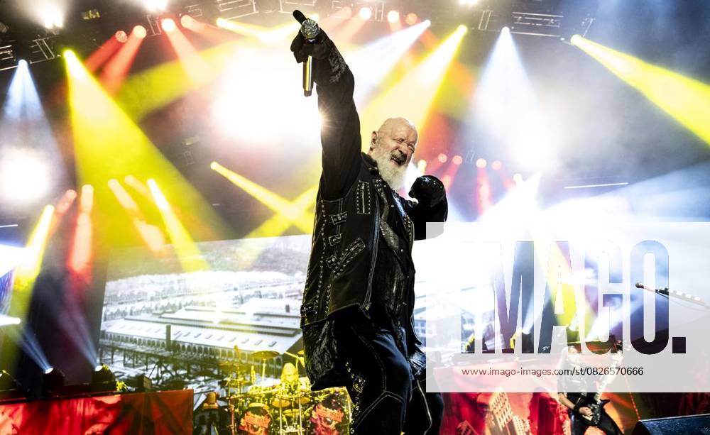 Judas Priest in Oberhausen The British heavy metal band Judas Priest will play on July 20, 2025 as part of their Invincible Shield Tour at the Rudolf Weber Arena in Oberhausen Germany North Rhine-Westphalia Oberhausen Copyright SebastianxKonopka
