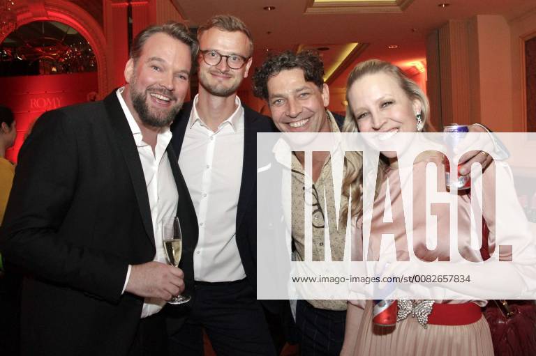Lars Montag accompanied by Gregor Bloeb and Nina Proll at the Romy 2018 Academy Awards ceremony at the Grand Hotel Wien 05 04 2018 Foto:xB.xLoschanx xFuturexImage