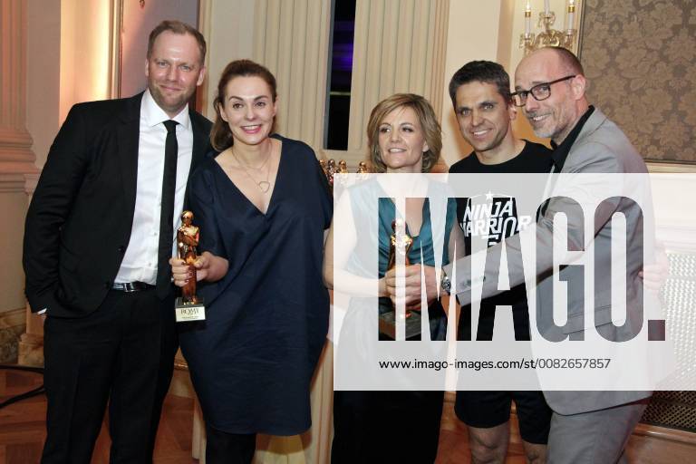 Markus Breitenecker Inga Leschek Michael Altrichter and producer at the Romy 2018 Academy Award ceremony at the Grand Hotel Wien 05 04 2018 Foto:xB.xLoschanx xFuturexImage