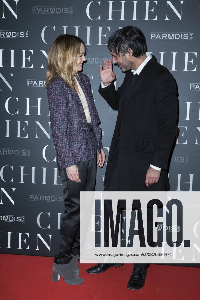 Vanessa Paradis et son compagnon Samuel Benchetrit réalisateur Avant première du film Chien au cinéma MK2 Bibliothèque à Paris, France, le 5 mars 2018 Olivier Borde Bestimage Celebs attending the Dog Chien Premiere at MK2 Bibliotheque cinema in Paris, France, on March 5th, 2018 Paris France