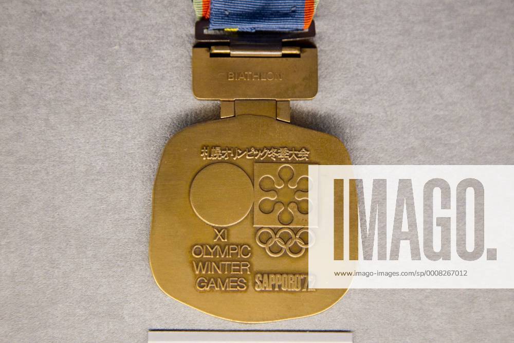 Bronze medal for Sapporo winter Olympics : History of the Olympics in Japan at Japan Mint in Osaka, Japan. (plra034903)