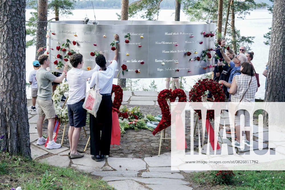 14th anniversary of the terrorist attack on July 22, 2011 Utoya 20250722 The memorial on Utoya 14 years after the terrorist attack on July 22, 2011 Photo Jan Langhaug NTB Utoya Norway 2jEvCLG60TA Ref POL2jEvCLG60TA jpg