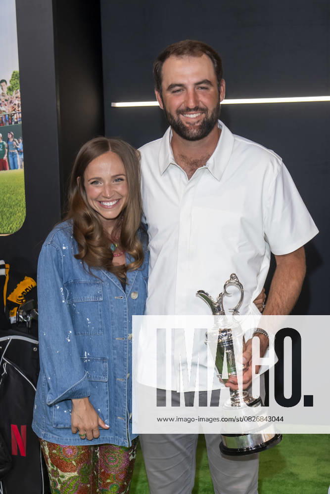 (L-R) Meredith Scudder and Scottie Scheffler attend Netflix s Happy Gilmore 2 New York Premiere at Jazz at Lincoln Center. New York United States - ZUMAs197 20250721_aaa_s197_282