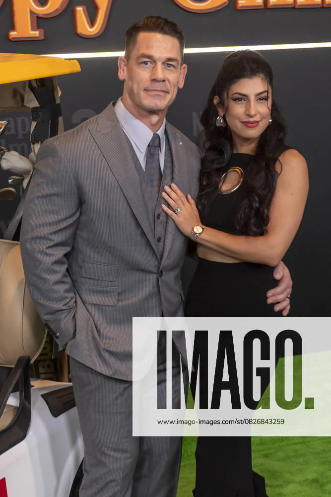 (L-R) John Cena and Shay Shariatzadeh attend Netflix s Happy Gilmore 2 New York Premiere at Jazz at Lincoln Center. New York United States - ZUMAs197 20250721_aaa_s197_286
