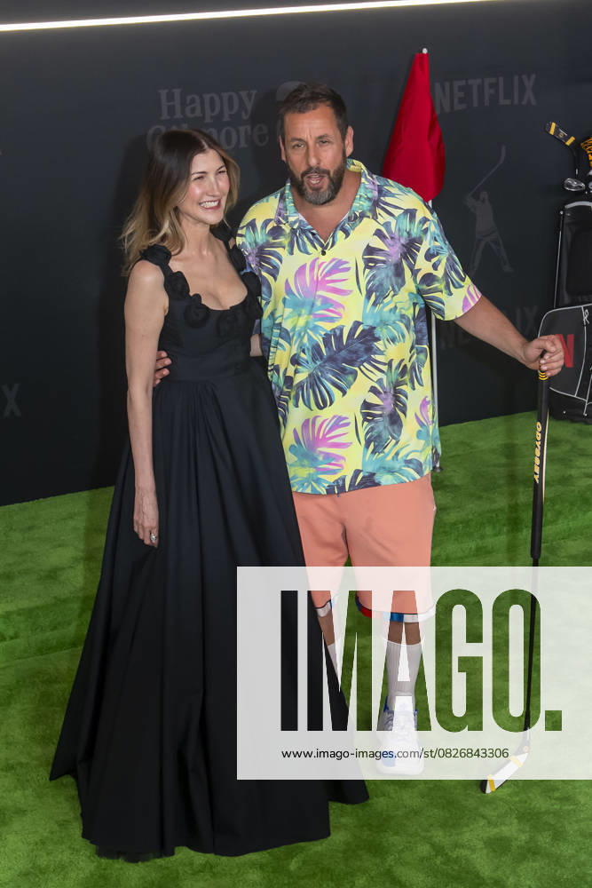 (L-R) Jackie Sandler and Adam Sandler attend Netflix s Happy Gilmore 2 New York Premiere at Jazz at Lincoln Center. New York United States - ZUMAs197 20250721_aaa_s197_293