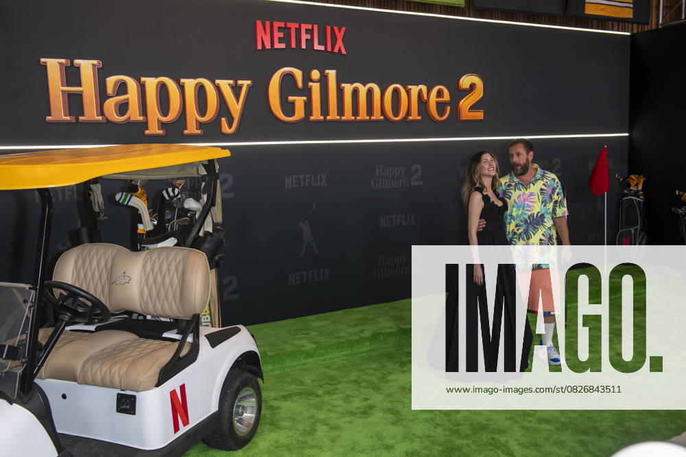 (L-R) Jackie Sandler and Adam Sandler attend Netflix s Happy Gilmore 2 New York Premiere at Jazz at Lincoln Center. New York United States - ZUMAs197 20250721_aaa_s197_302