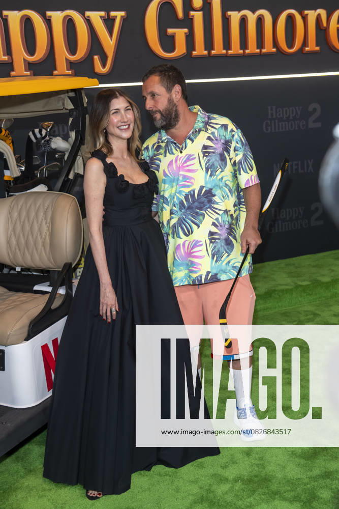 (L-R) Jackie Sandler and Adam Sandler attend Netflix s Happy Gilmore 2 New York Premiere at Jazz at Lincoln Center. New York United States - ZUMAs197 20250721_aaa_s197_306