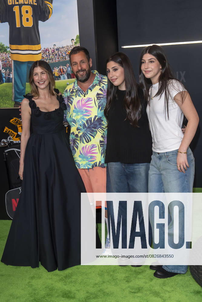 (L-R) Adam Sandler, Jackie Sandler, Sadie Sandler and Sunny Sandler attend Netflix s Happy Gilmore 2 New York Premiere at Jazz at Lincoln Center on July 21, 2025 in New York City. New York United States - ZUMAs197 20250721_aaa_s197_311