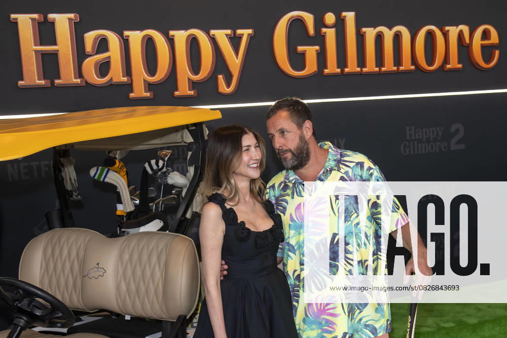 (L-R) Jackie Sandler and Adam Sandler attend Netflix s Happy Gilmore 2 New York Premiere at Jazz at Lincoln Center. New York United States - ZUMAs197 20250721_aaa_s197_314