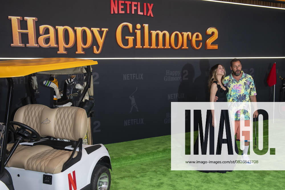 (L-R) Jackie Sandler and Adam Sandler attend Netflix s Happy Gilmore 2 New York Premiere at Jazz at Lincoln Center. New York United States - ZUMAs197 20250721_aaa_s197_315