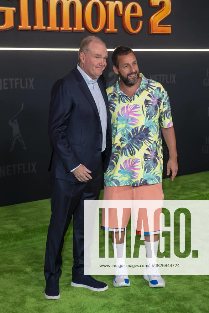 (L-R) Tim Herlihy and Adam Sandler attend Netflix s Happy Gilmore 2 New York Premiere at Jazz at Lincoln Center. New York United States - ZUMAs197 20250721_aaa_s197_319