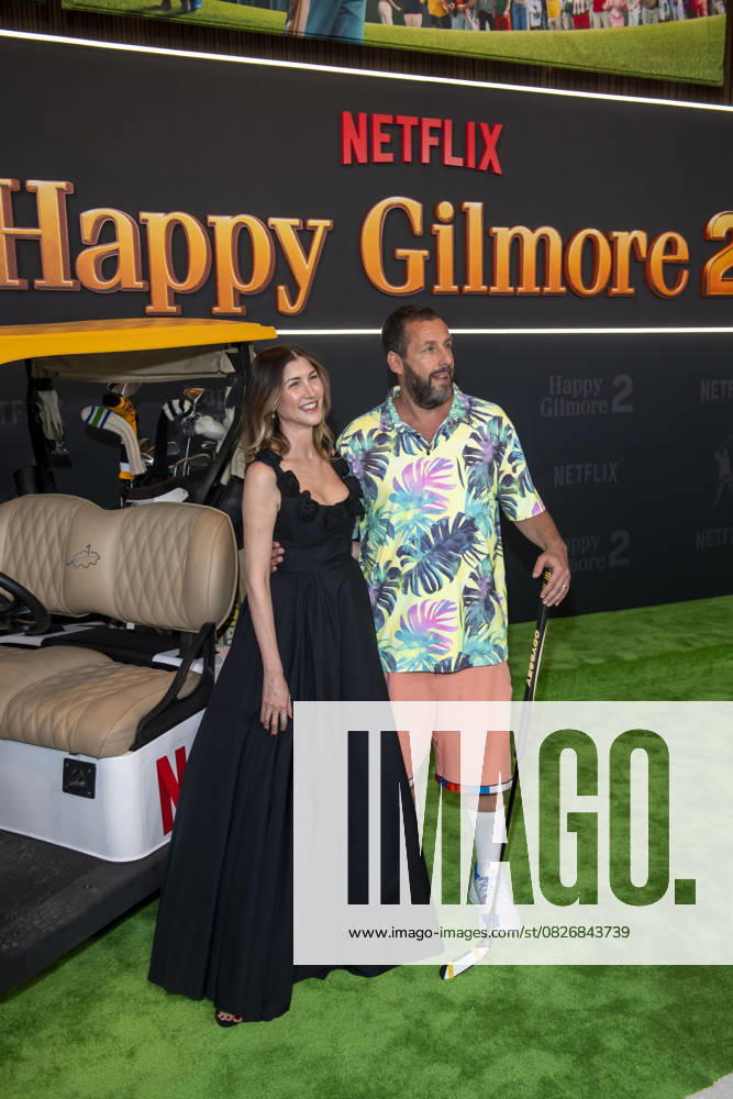 (L-R) Jackie Sandler and Adam Sandler attend Netflix s Happy Gilmore 2 New York Premiere at Jazz at Lincoln Center. New York United States - ZUMAs197 20250721_aaa_s197_321