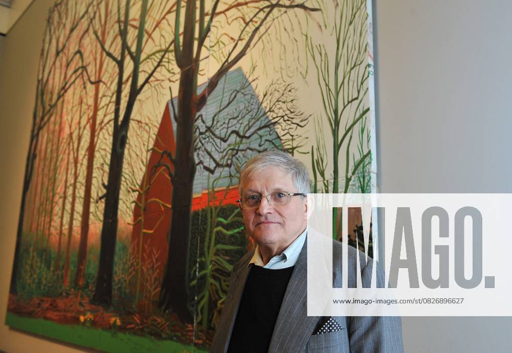 Artist, David Hockney gifts his largest ever canvas, Bigger Trees Near Water to the Tate Britain London, England - 07.04.08, London, United Kingdom Daniel Deme WENN 1814537