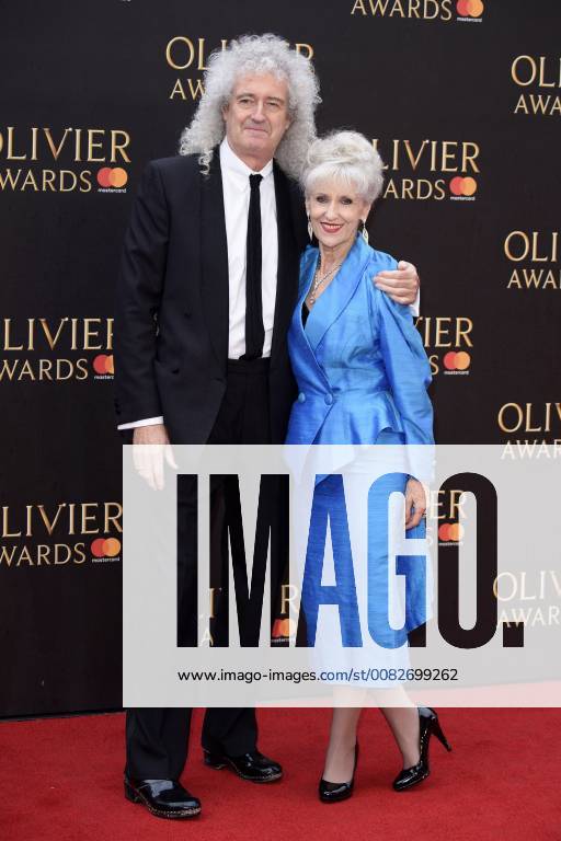 Brian May with wife Anita Dobson at the Olivier Awards 2018 at the Royal Albert Hall London 08 04 2018 Brian May Anita Dobson Foto:xS.xFuturexImage