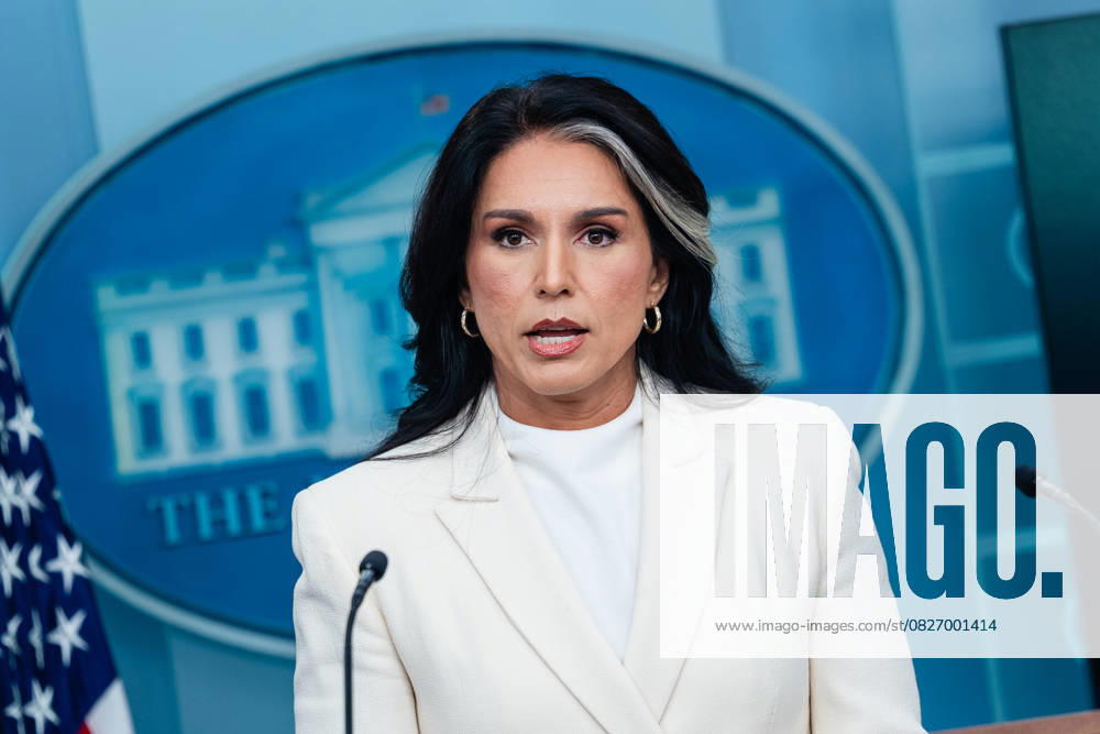 Tulsi Gabbard, Director of National Intelligence (DNI), speaks during a news conference in the James S. Brady Press Briefing Room of the White House in Washington, DC, US, on Wednesday, July 23, 2025. Tensions between the Trump administration and the judiciary flared on Tuesday when Attorney General Pam Bondi removed a US attorney for New Jersey that had been named by federal judges to replace the president’s choice.