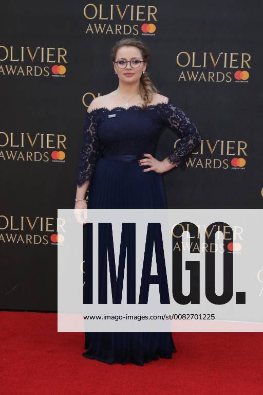 Carrie Hope Fletcher attends The Olivier Awards 2018 with Mastercard at Royal Albert Hall in London. APRIL 8th 2018 MESx18970
