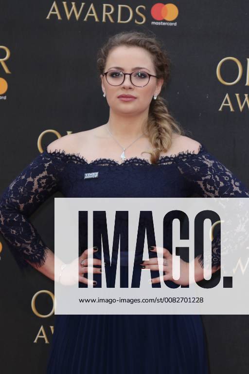 Carrie Hope Fletcher attends The Olivier Awards 2018 with Mastercard at Royal Albert Hall in London. APRIL 8th 2018 MESx18970