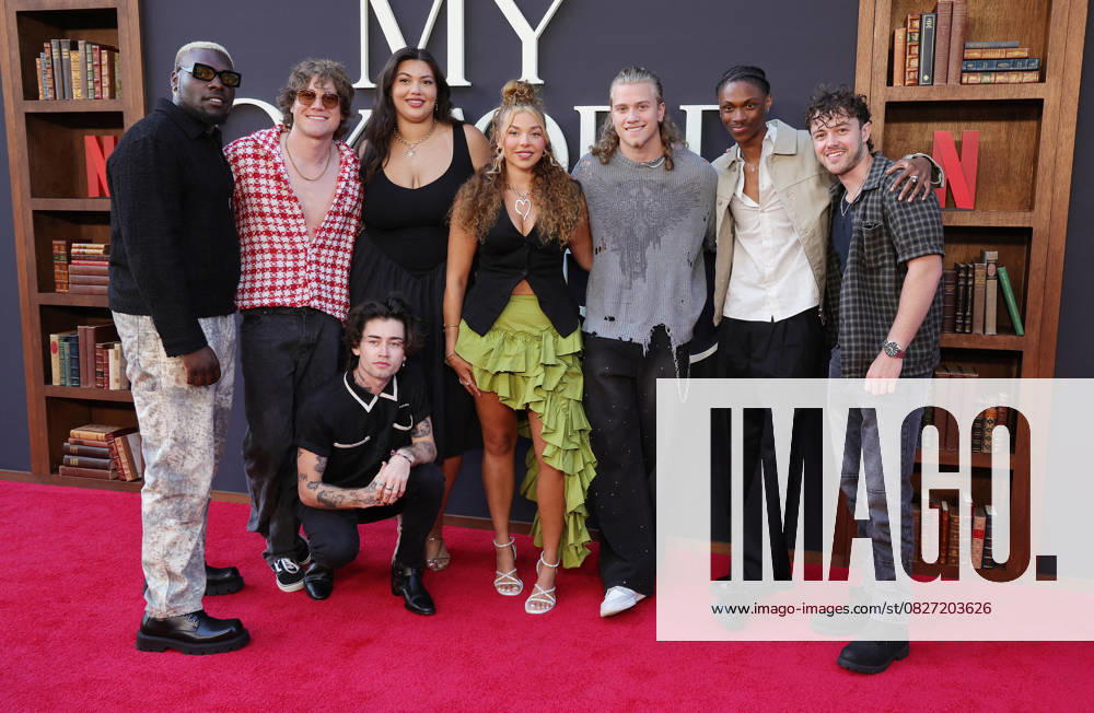 Netflix s My Oxford Year Premiere - LA Donzell Taggart, Katie Roeder, Aaliyah Larsen and Cameron Goode of SZN4 and Mason Watts, Conor Smith, Zach Newbould and Shane Appell of the Midnight Til Morning At Netflix s My Oxford Year Los Angeles Premiere At Netflix Tudum Theater , In Los Angeles CA, USA on July 24, 2025. Photo by Fati S ABACAPRESS.COM Lso Angeles CA United States