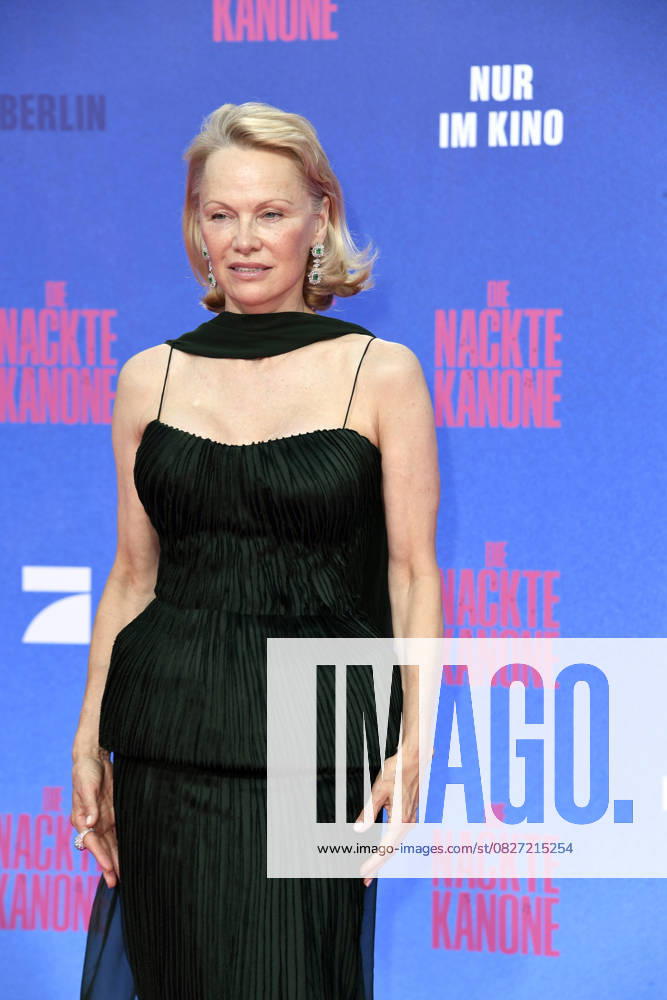 Pamela Anderson at the German premiere of DIE NACKTE KANONE in Berlin on 24 07 2025