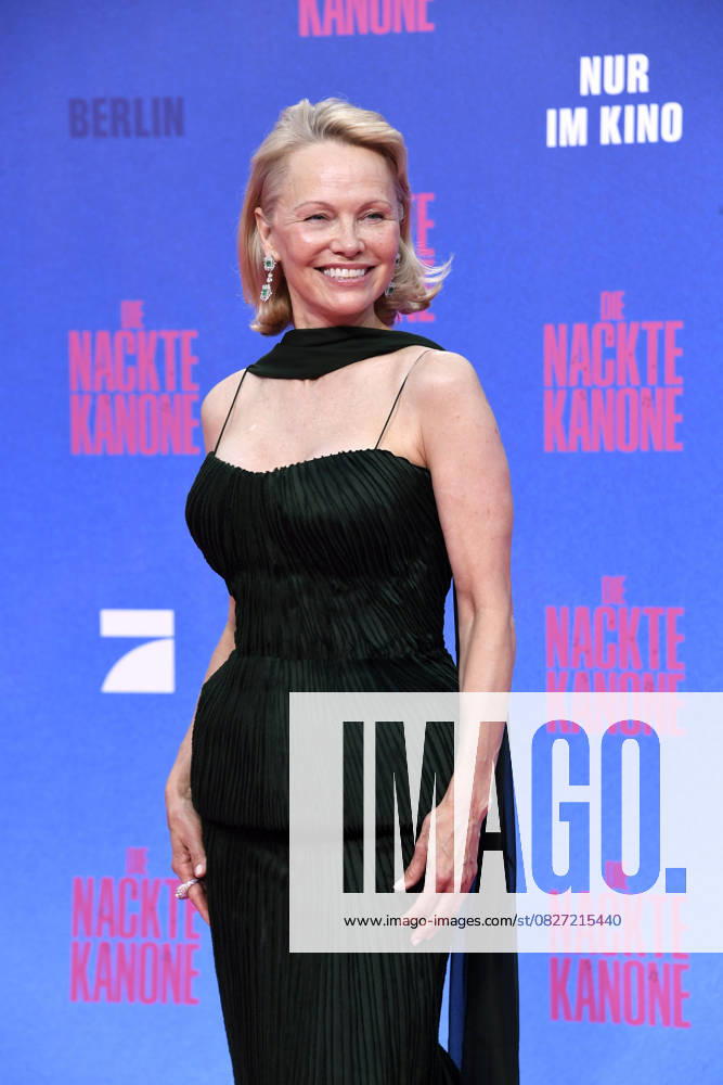 Pamela Anderson at the German premiere of DIE NACKTE KANONE in Berlin on 24 07 2025