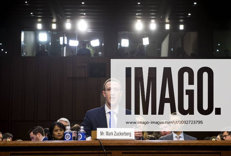 Facebook CEO Mark Zuckerberg testifies during a Joint Senate Judiciary and Commerce Committee hearing on Facebook, social media privacy, and the use and abuse of data, on Capitol Hill in Washington, D.C. on April 10, 2018. WAP20180410316 KEVINxDIETSCH