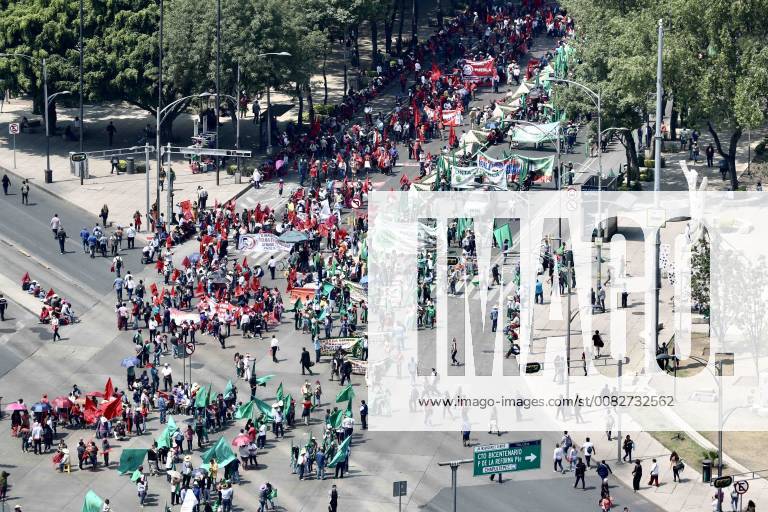 EUM20180410NAC13.JPG .CIUDAD DE MEXICO.- Protest Protesta-CDMX.- Campesinos de diversas organizaciones marcharon este martes por Paseo de la Reforma en el marco del aniversario luctuoso de Emiliano Zapata, lo que provoco que el Metrobus suspendiera el servicio en las lineas 1 y 7, en esta avenida e Insurgentes. 10 de abril de 2018. Foto: Agencia EL UNIVERSAL Lucia Godinez EELG - ZUMAu78_ 20180410_zaf_u78_067