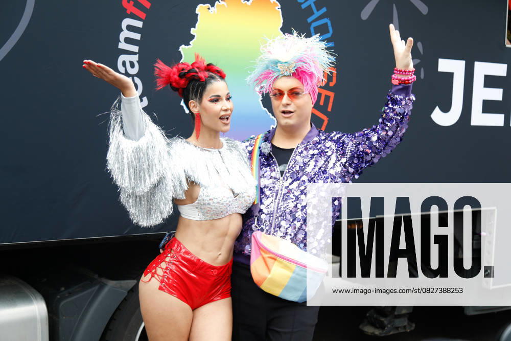 47 Christopher Street Day Parade 2025 Berlin, 26 7 2025 Micaela Schäfer and Julian F M Stöckel at the 47 Christopher Street Day Parade 2025 in Berlin Berlin
