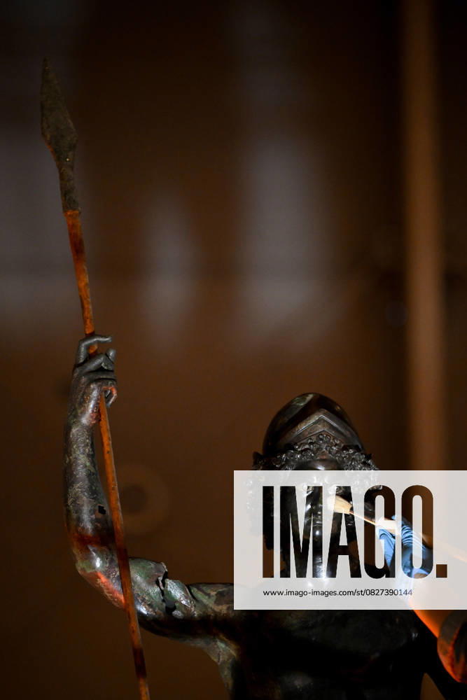 Ancient Mars statue draws attention in Turkiye s Gaziantep GAZIANTEP, TURKIYE - APRIL 17: The 2,000-year-old bronze statue of Mars, symbolizing fertility and power, is currently on display at the Zeugma Mosaic Museum in Gaziantep, Turkiye on April 17, 2025. The statue is carefully preserved by expert restorers. Gaziantep Turkey. Editorial use only. Please get in touch for any other usage.