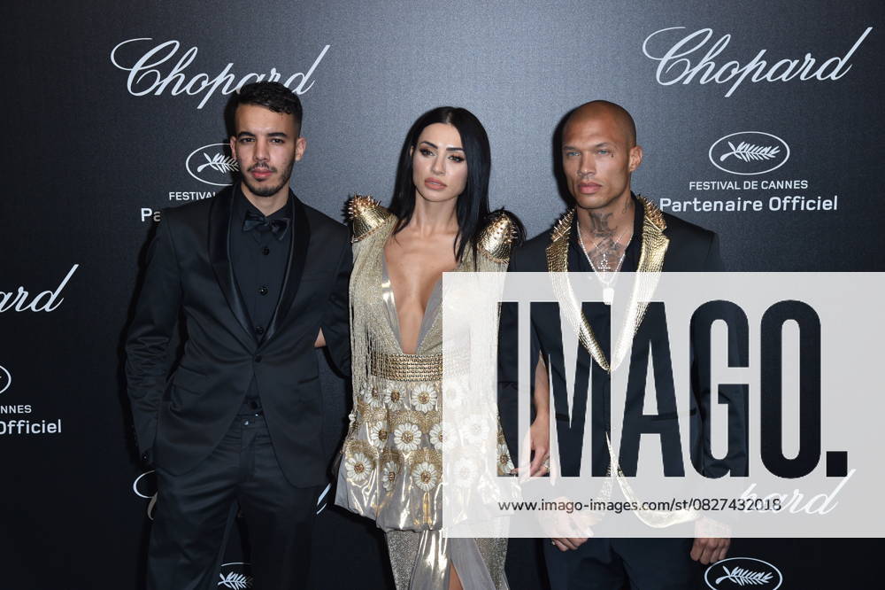 Guest, Andreea Sasu and Jeremy Meeks Photocall of the Chopard Love Night during the 72nd Cannes International Film Festival On may 17th 2019 Cannes France Giancarlo Gorassini Bestimage Call of the Chopard Love Night during the 72nd Cannes International Film Festival On may 17th 2019 Cannes France