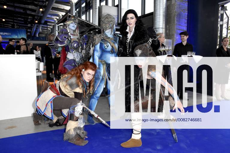 Cosplayer at the presentation of the German Computer Game Prize 2018 in the Kesselhaus Munich 10 04 2018 Foto:xP.xSchönbergerx xFuturexImage