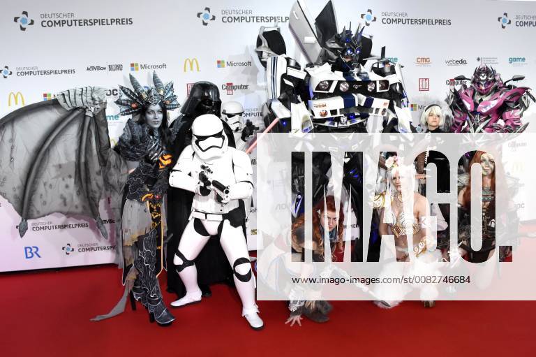 Cosplayer at the presentation of the German Computer Game Prize 2018 in the Kesselhaus Munich 10 04 2018 Foto:xP.xSchönbergerx xFuturexImage