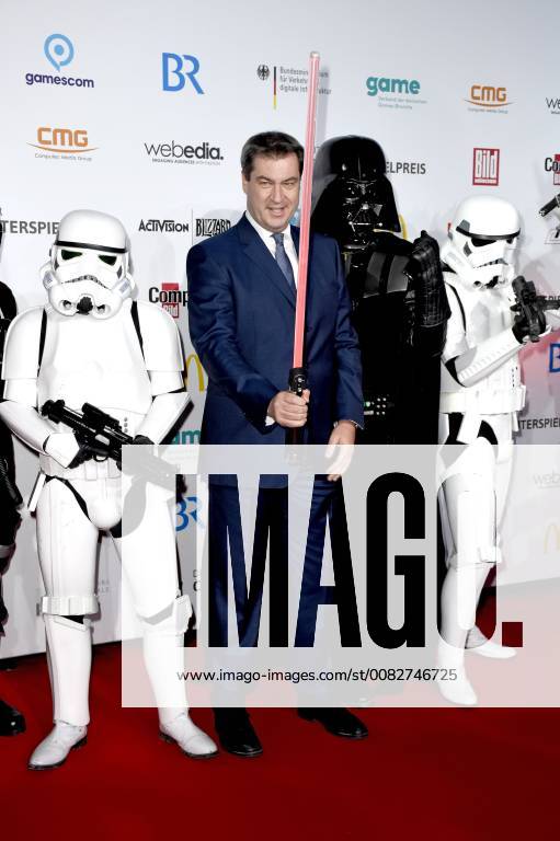 Markus Söder at the presentation of the German Computer Game Prize 2018 in the Kesselhaus Munich 10 04 2018 Foto:xP.xSchönbergerx xFuturexImage