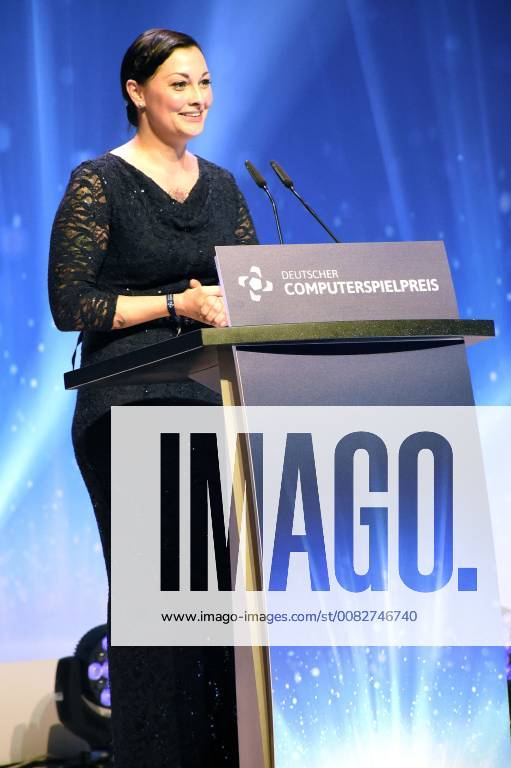 Lina van de Mars at the presentation of the German Computer Game Prize 2018 in the Kesselhaus Munich 10 04 2018 Foto:xP.xSchönbergerx xFuturexImage